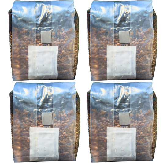 4 pack of mushroom grow bag on white background
