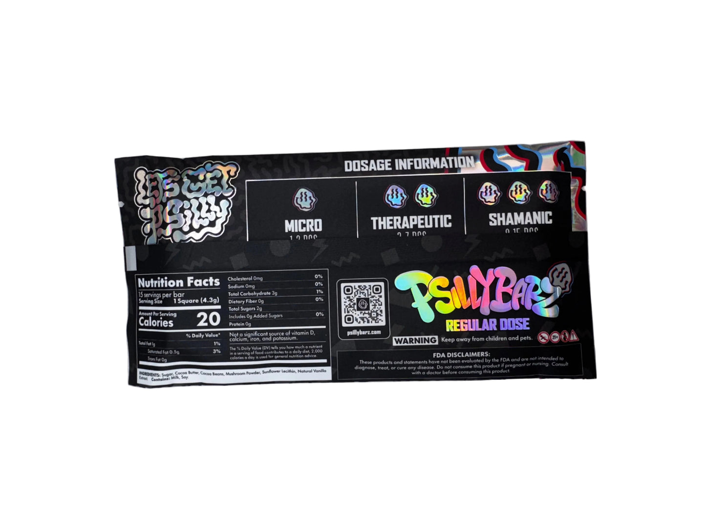 Psilly Barz Premium Mushroom Infused Chocolate Bars